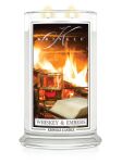 Whiskey & Embers - Kringle Candle - duża świeca z dwoma knotami (624g) - 2
