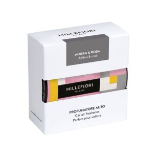 Ambra & Rosa - Millefiori - Zapach do samochodu "Textile"  CAR ICON