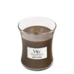 Amber & Incense - WoodWick - średnia świeca zapachowa z drewnianym knotem - 2