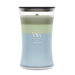 WoodWick Verdant Woods - duża świeca zapachowa Trilogy 610g