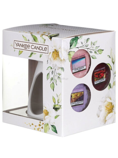 Zestaw prezentowy Garden Hideaway Yankee Candle  -  kominek + 3 woski