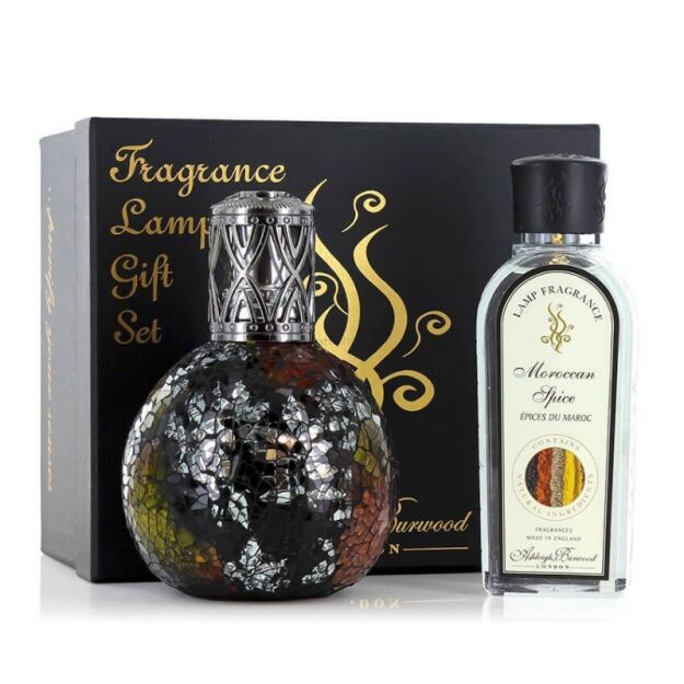 Zestaw lampa katalityczna Oriental Woodland  + wkład Moroccan Spice 250ml - Ashleigh & Burwood