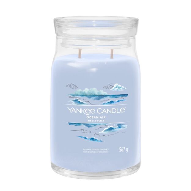 Ocean Air - Yankee Candle Signature - duża świeca z dwoma knotami