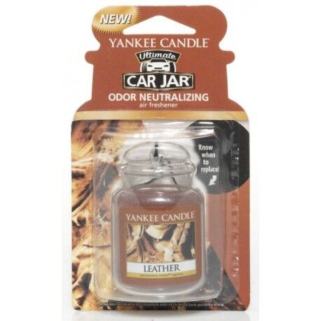 Yankee Candle - Leather - zapach samochodowy car jar ultimate