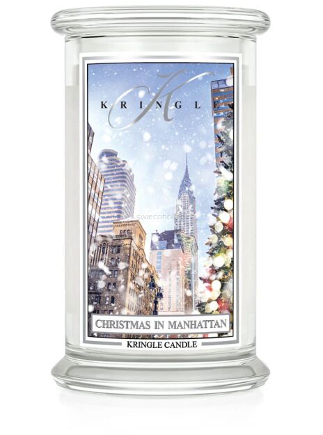 Kringle Candle  Christmas in Manhattan - duża świeca zapachowa 624 g 2 knoty