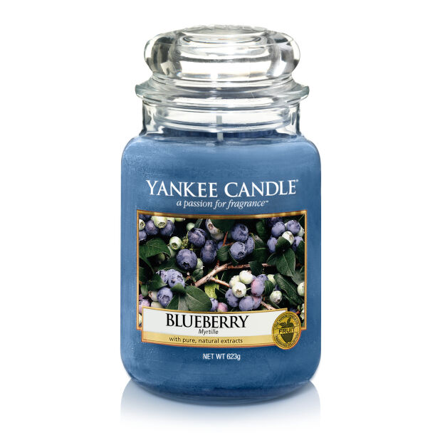 duża świeca zapachowa Yankee Candle - Blueberry