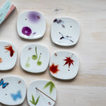 Yume No Yume - Pęd Paproci - Nippon Kodo - porcelanowa podstawka na kadzidło - 3