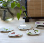 Yume No Yume - Pęd Paproci - Nippon Kodo - porcelanowa podstawka na kadzidło - 2