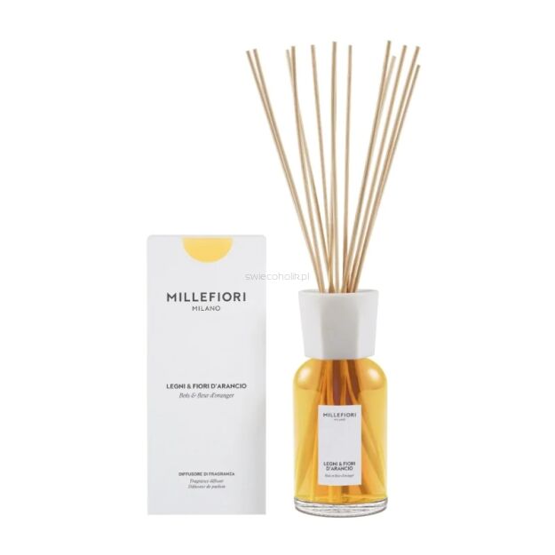 Millefiori Milano Legni e Fiori d'Arancio - dyfuzor zapachowy z patyczkami 500 ml