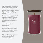 WoodWick Dark Cherry duża świeca zapachowa 610 g - 2