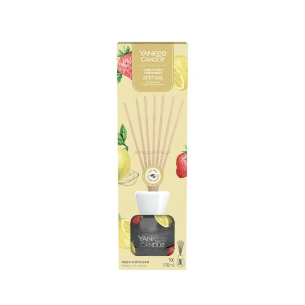 Iced Berry Lemonade - Yankee Candle - dyfuzor zapachowy z patyczkami 100ml