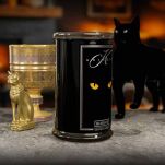Black Cat - Kringle Candle - duża świeca z dwoma knotami (624g) - seria Halloween - 4