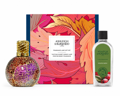 Ashleigh & Burwood Tahitian Sunset & Frosted Berry - zestaw prezentowy z małą lampą katalityczną