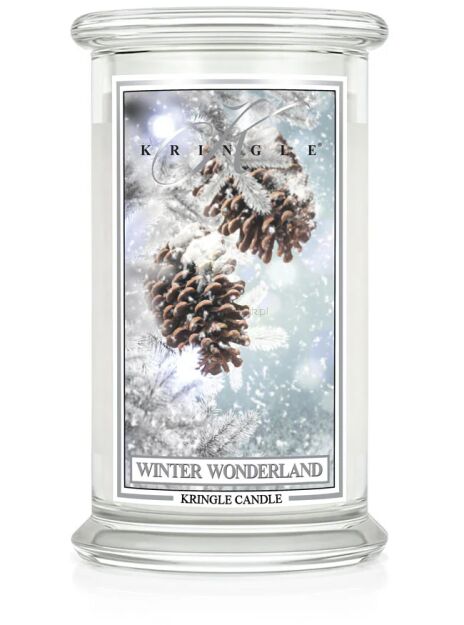 Winter Wonderland - Kringle Candle - duża świeca z dwoma knotami (624g)