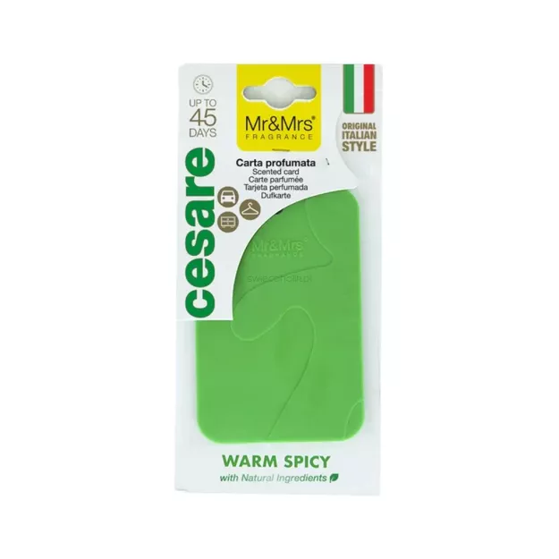 Warm Spicy - Mr & Mrs Fragrance - Zawieszka zapachowa CESARE