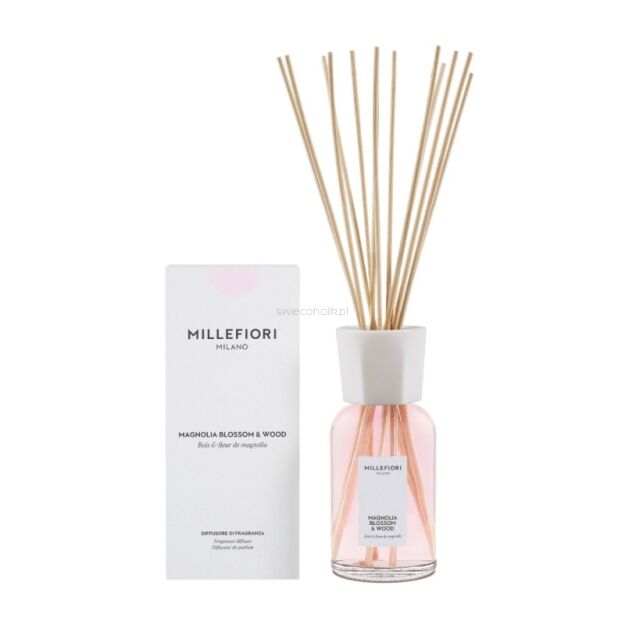 Millefiori Milano Magnolia Blossom & Wood dyfuzor zapachowy z pałeczkami 500 ml