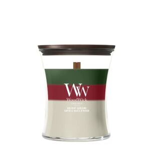 WoodWick Holiday Garland Trilogy – świeca średnia 275 g