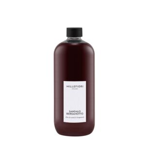 Sandalo Bergamotto  Millefiori- uzupełniacz do pałeczek zapachowych 500 ml- seria Natural