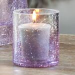 Savoy Purple Crackle - Yankee Candle - świecznik na votive/tealight - 2