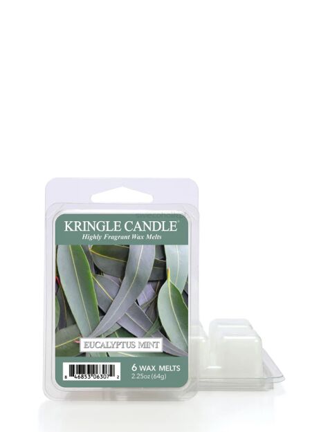 Kringle Candle Eucalyptus Mint - wosk zapachowy do kominka 64 g