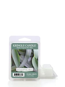 Kringle Candle Eucalyptus Mint - wosk zapachowy do kominka 64 g