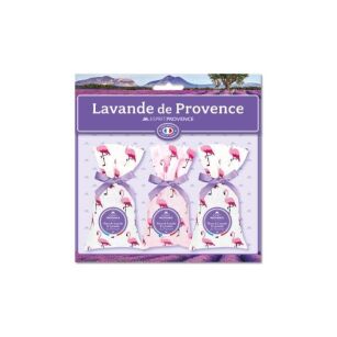 Zestaw zapachowy lawenda z Prowansji 3 x woreczek flamingi | Esprit Provence