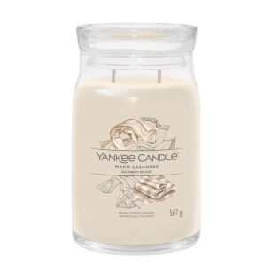 Warm Cashmere - Yankee Candle Signature - duża świeca z dwoma knotami - nowość 2022