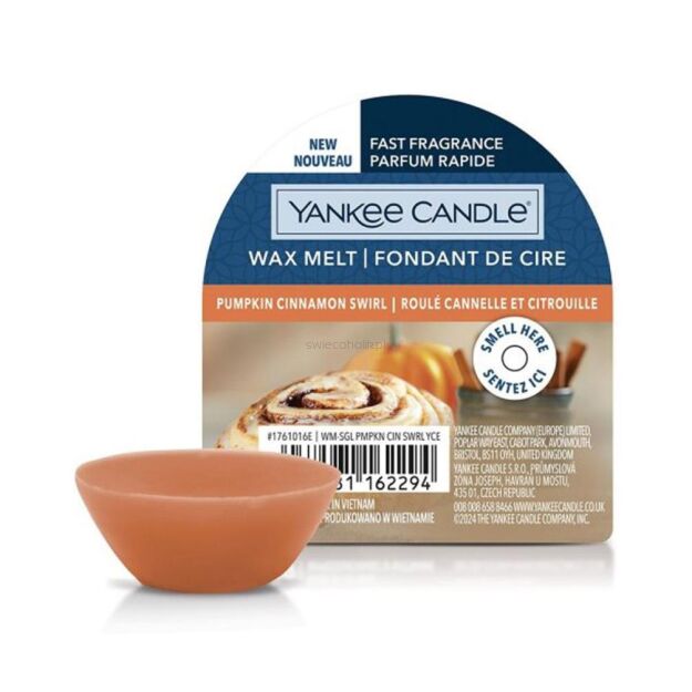 Pumpkin Cinnamon Swirl - Yankee Candle - wosk zapachowy