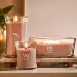 Patchouli Creme - Woodwick - średnia świeca zapachowa z drewnianym knotem  - 7