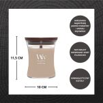 Patchouli Creme - Woodwick - średnia świeca zapachowa z drewnianym knotem  - 2
