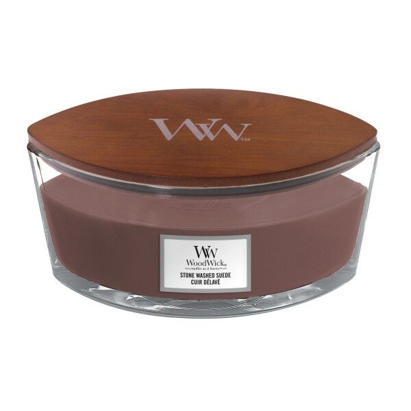 Stone Washed Suede -  WoodWick świeca elipsa