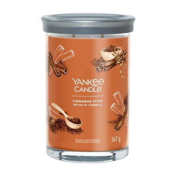 Cinnamon Stick - Yankee Candle Signature -  świeca tumbler z dwoma knotami