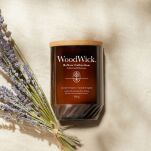 Lavender & Cypress - WoodWick - duża świeca zapachowa z drewnianym knotem - ReNew Collection - 2