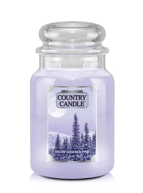 Snow Covered Pine - Country Candle - duża świeca zapachowa z dwoma knotami (737g)