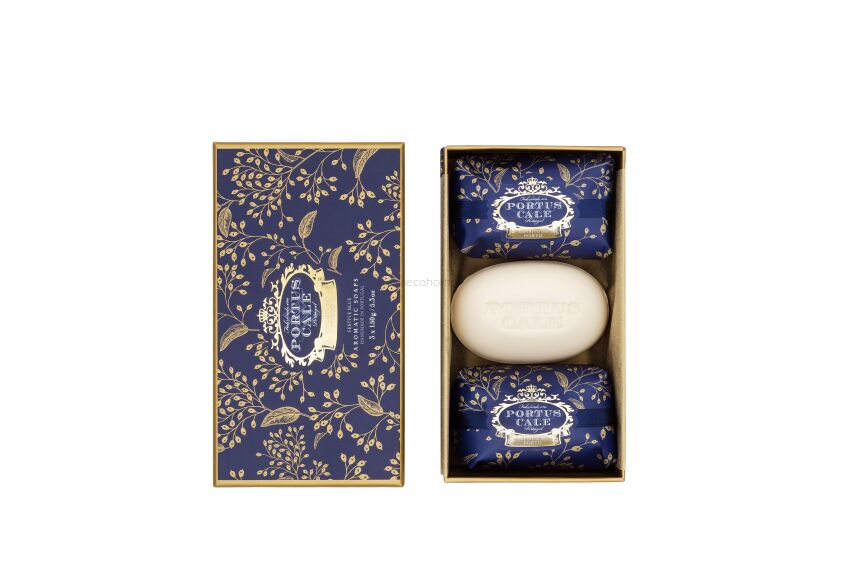 Castelbel - Festive Blue- luksusowy zestaw mydeł 3x150g - seria Portus Cale