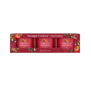 Red Apple Wreath - Yankee Candle Signature - świece mini 3 pack