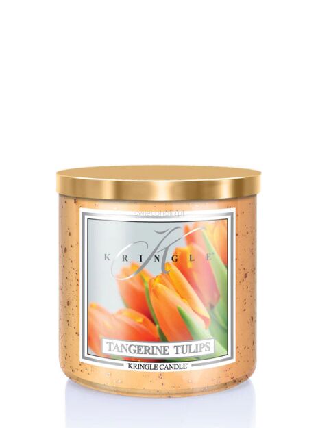 Kringle Candle Tangerine Tulips - świeca zapachowa tumbler 411g