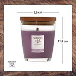 Lavender & Oat Milk - Woodwick - średnia świeca z drewnianym knotem - seria Nature's Wick. - 4