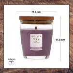 Lavender & Oat Milk - Woodwick - średnia świeca z drewnianym knotem - seria Nature's Wick. - 4