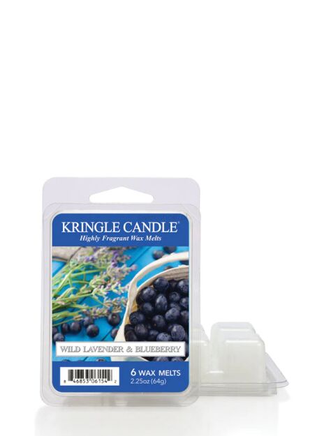 Kringle Candle Wild Lavender & Blueberry - wosk zapachowy do kominka 64 g