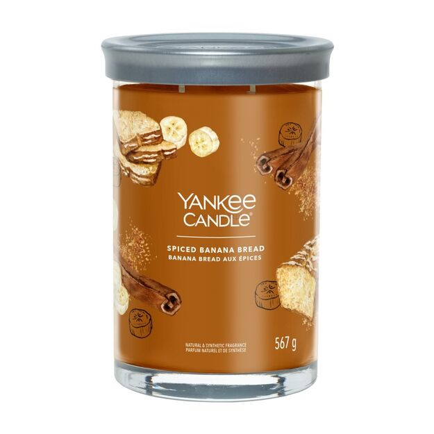 Spiced Banana Bread Yankee Candle Signature świeca tumbler z dwoma