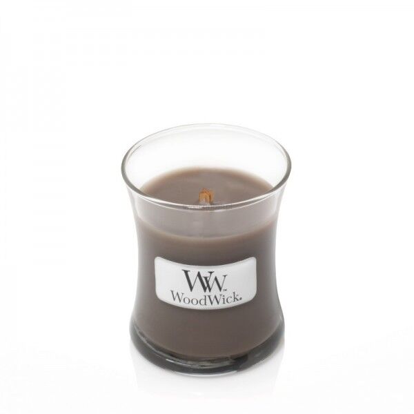 Amber & Incense - WoodWick - mała świeca zapachowa z drewnianym knotem