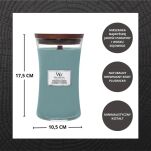 Evergreen Cashmere - Woodwick - duża świeca z drewnianym knotem  - 2
