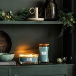 Evergreen Cashmere - Woodwick - duża świeca z drewnianym knotem  - 3