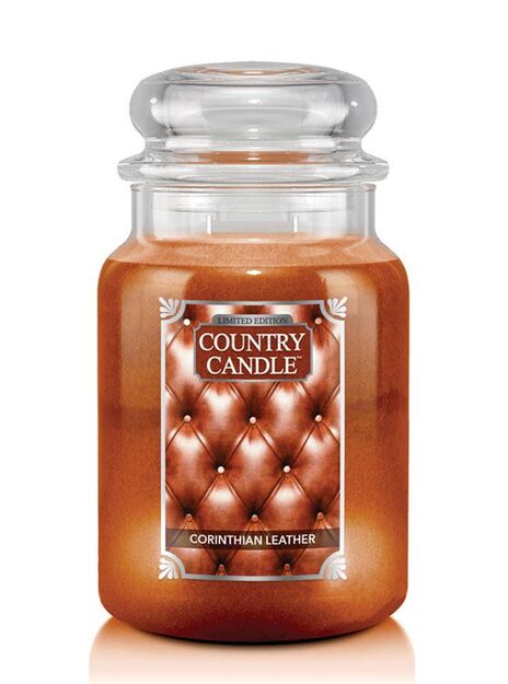 Corinthian Leather Country Candle - duża świeca - 2 knoty