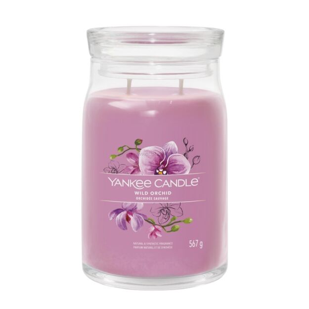 Wild Orchid - Yankee Candle Signature - duża świeca z dwoma knotami 