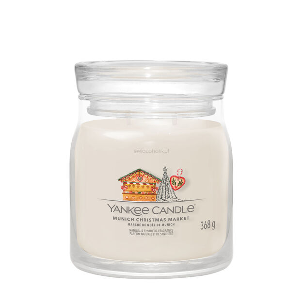 Munich Christmas Market - Yankee Candle Signature - średnia świeca z dwoma knotami - nowość 2024
