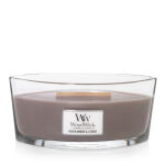 Black Amber & Citrus - WoodWick Heathwick Elipsa  - świeca zapachowa z drewnianym knotem - 3