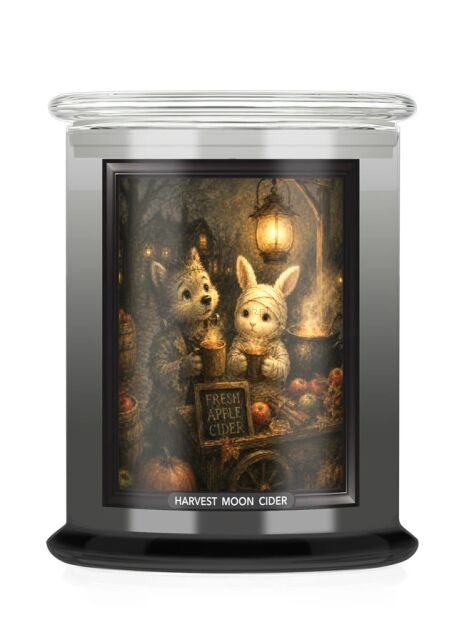 Kringle Candle Cydr w pełni księżyca (Harvest Moon Cider) - duża świeca 3-knotowa 624 g