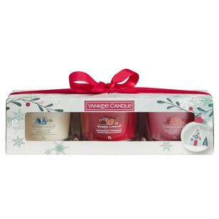 Zestaw prezentowy - Snow Globe Wonderland - Yankee Candle - 3 x świeca mini